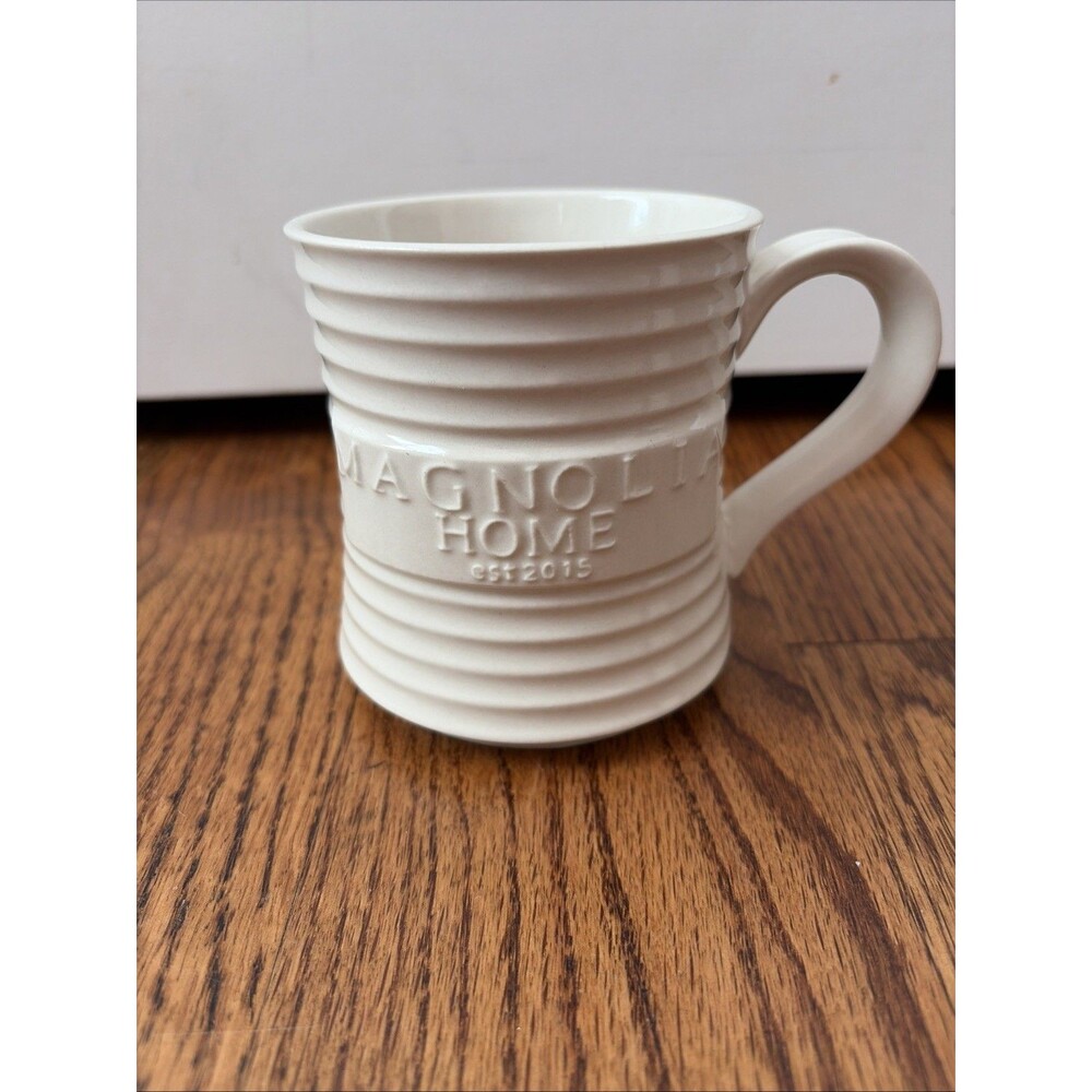 Magnolia Home Coffee Mug Ceramic Cream Joanna Gaines